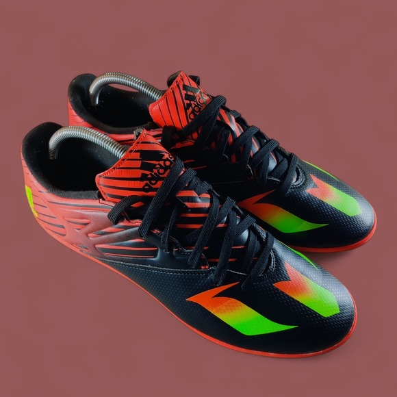 Adidas Messi 15.3 Shoes Mens Size 11 Black Green Orange Football Soccer AF4846 - Picture 1 of 8